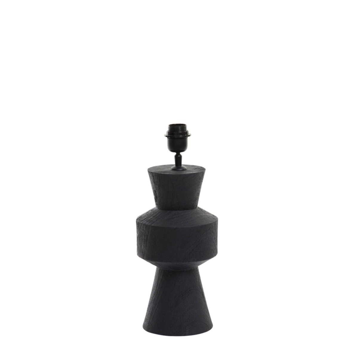 Gregor 44cm Zwart lampenvoet Van Light & Living - Gemaakt van hout met een elegante matzwarte afwerking, biedt deze lampenvoet een modern en tegelijkertijd tijdloos design.
