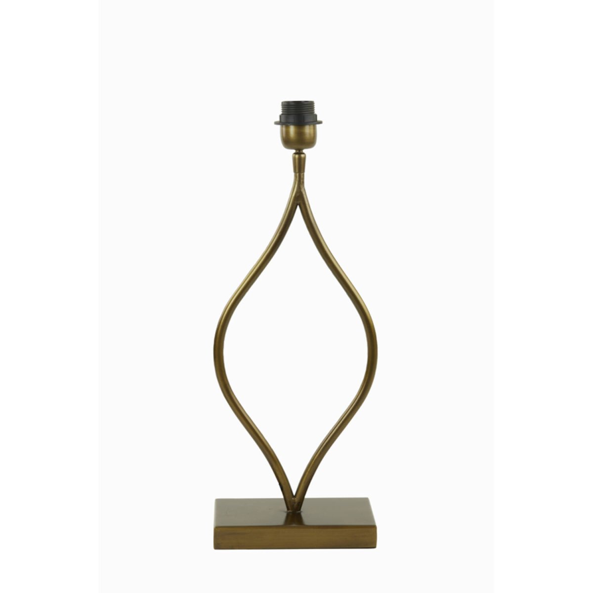 Okno 47cm Bronzen lampenvoet Van Light & Living - Het prachtig gevormde metalen frame met antiekbronzen afwerking geeft de lampenvoet een luchtige en verfijnde uitstraling.