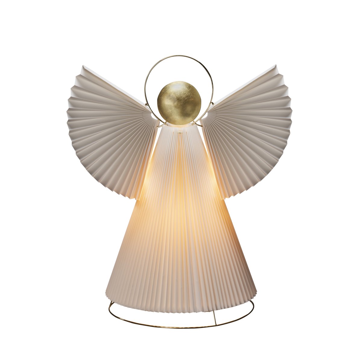Papieren Engel 54cm Wit Van Konstsmide - Met een hoogte van 54 cm is de engel een mooie kerstdecoratie voor op een bijzettafel, in de vensterbank of op een bureau.