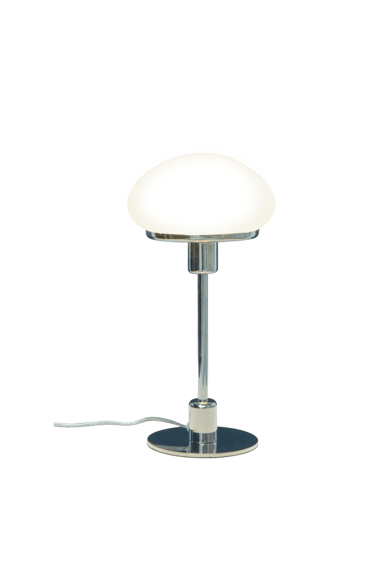 New August 36cm Zilver tafellamp Van Aneta Lighting - Nieuwe stijlvolle tafellamp August in een klassiek model met een moderner design.