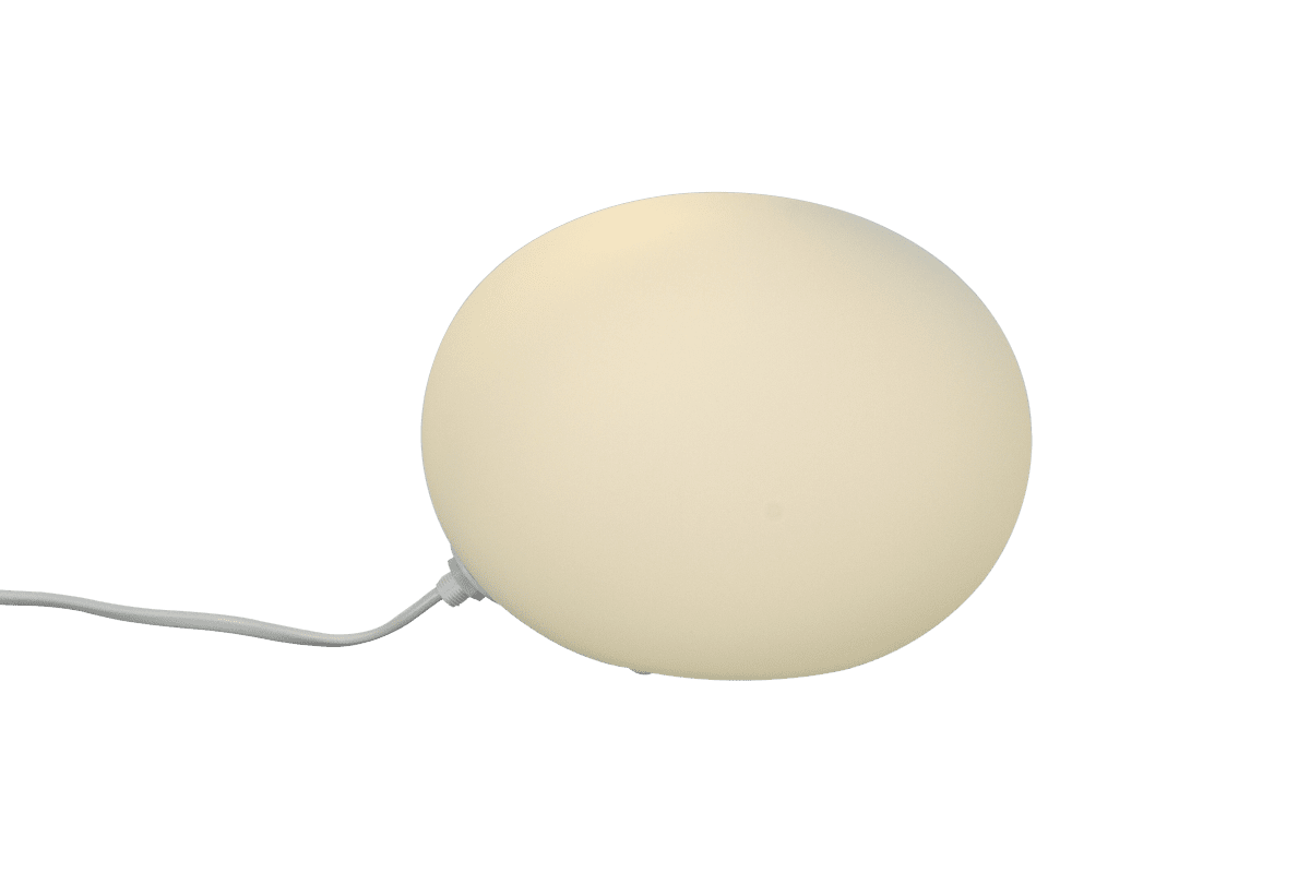 Globus 14cm Opaal tafellamp Van Aneta Lighting - Globus tafellamp in opaalwit glas met een lichtbron in de glazen bol die decoratief en comfortabel licht geeft.