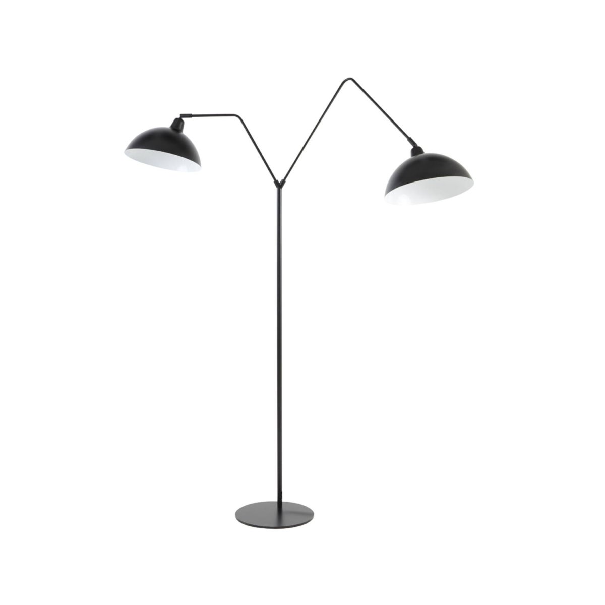 Orion 2 Zwart vloerlamp Van Light & Living - Orion is een elegante staande lamp in matzwart ijzer, perfect voor moderne interieurs.