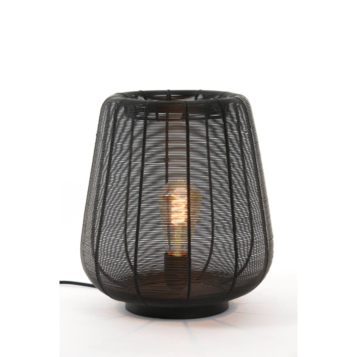 Adeta 32cm Zwart tafellamp Van Light & Living - Adeta is een stijlvolle lamp in matzwart ijzer die modern design combineert met zacht, sfeervol licht.