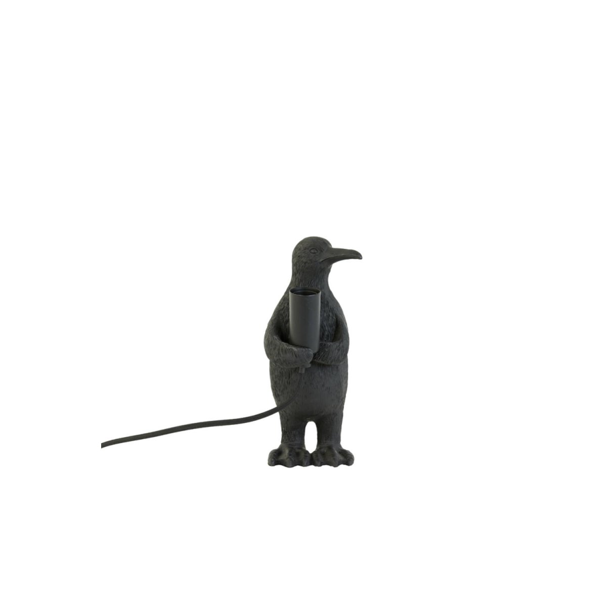 Penguin 24cm Zwart tafellamp Van Light & Living - Penguin is een charmante en speelse lamp, laat hem licht en vreugde verspreiden in uw huis!