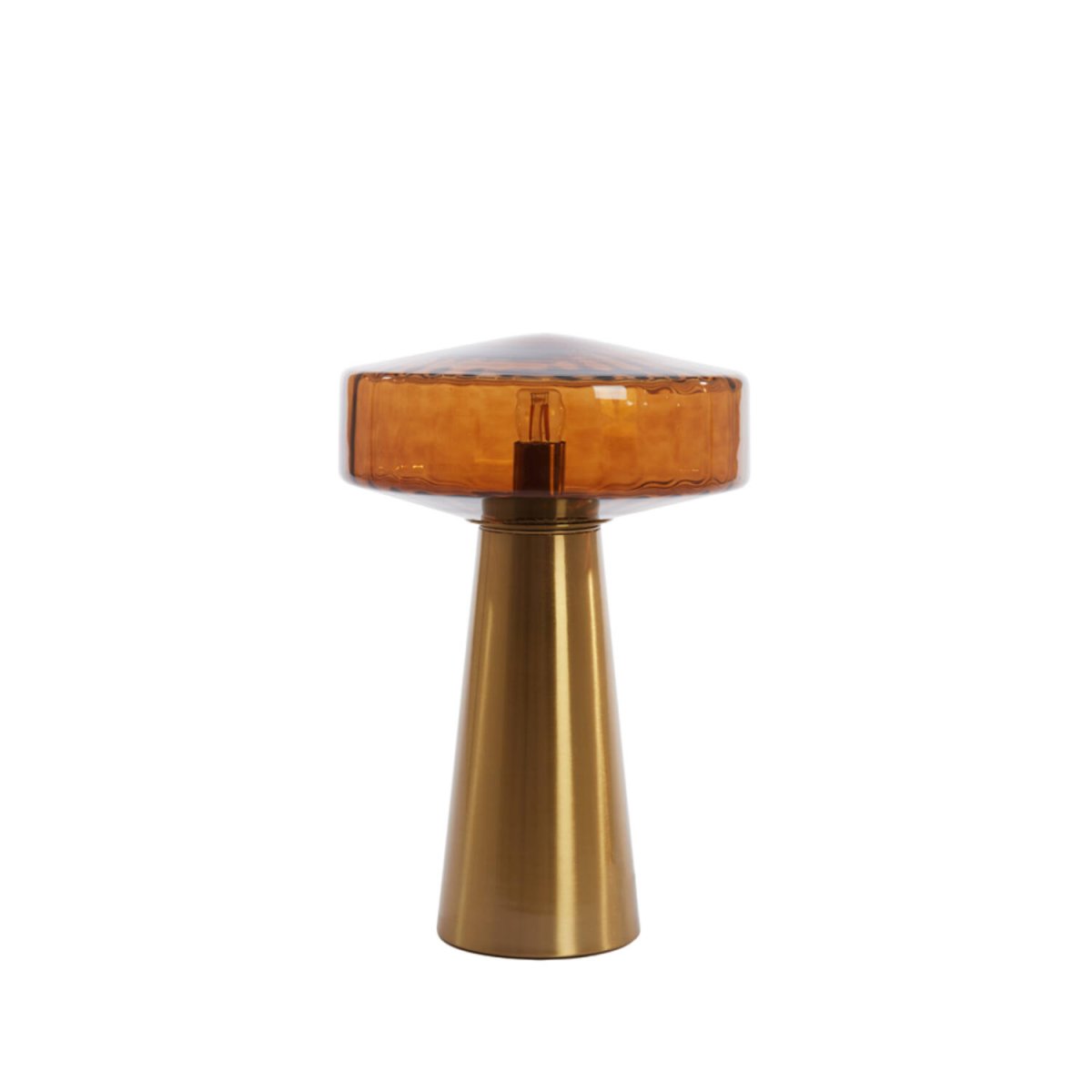 Pleat 45cm Goud/bruin tafellamp Van Light & Living - 