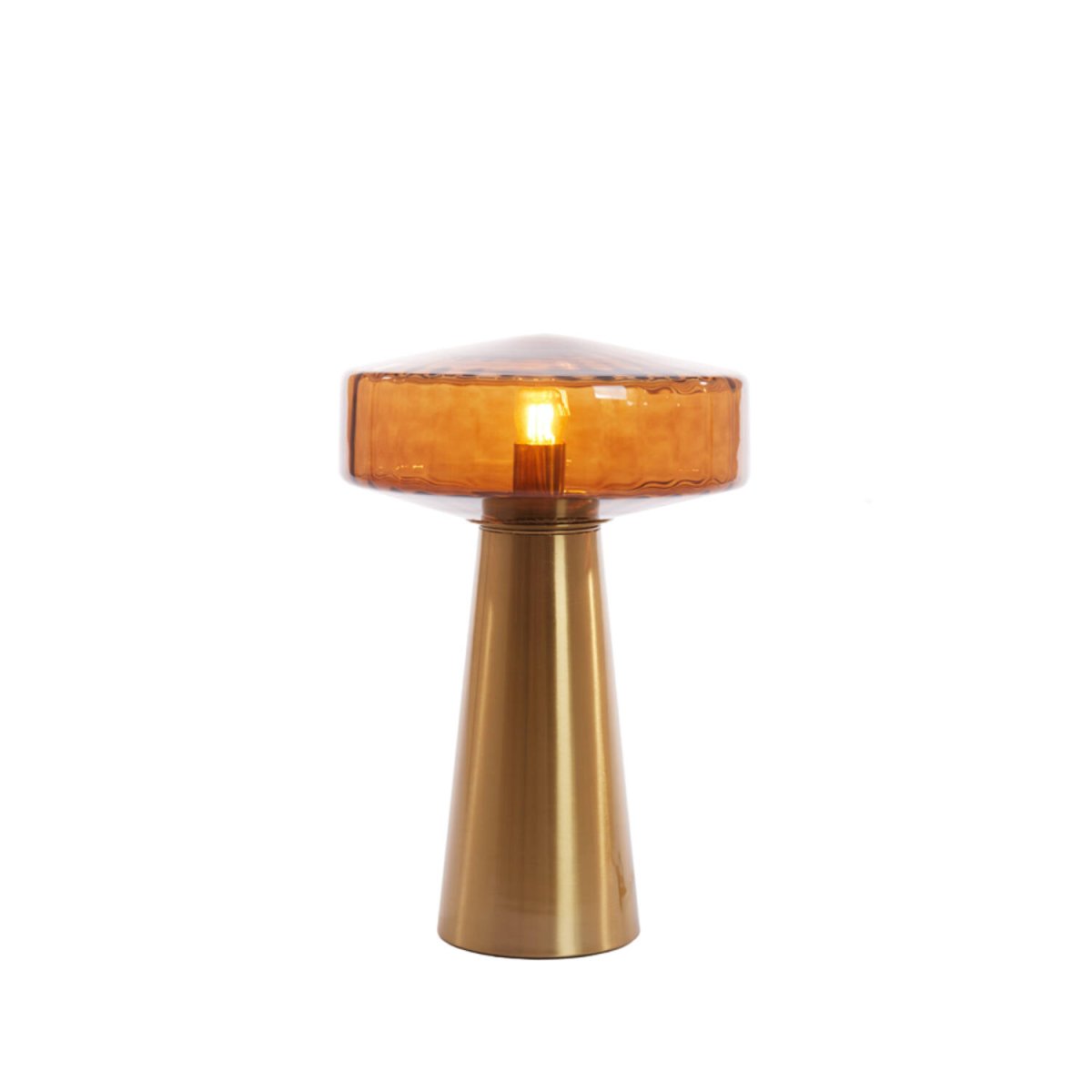 Pleat 45cm Goud/bruin tafellamp Van Light & Living - 