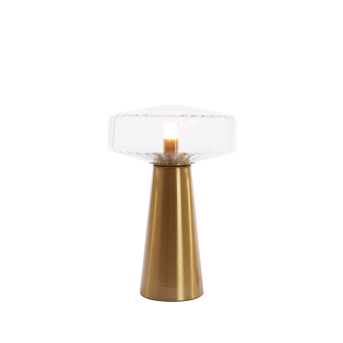Pleat 45cm Goud/helder tafellamp Van Light & Living - 