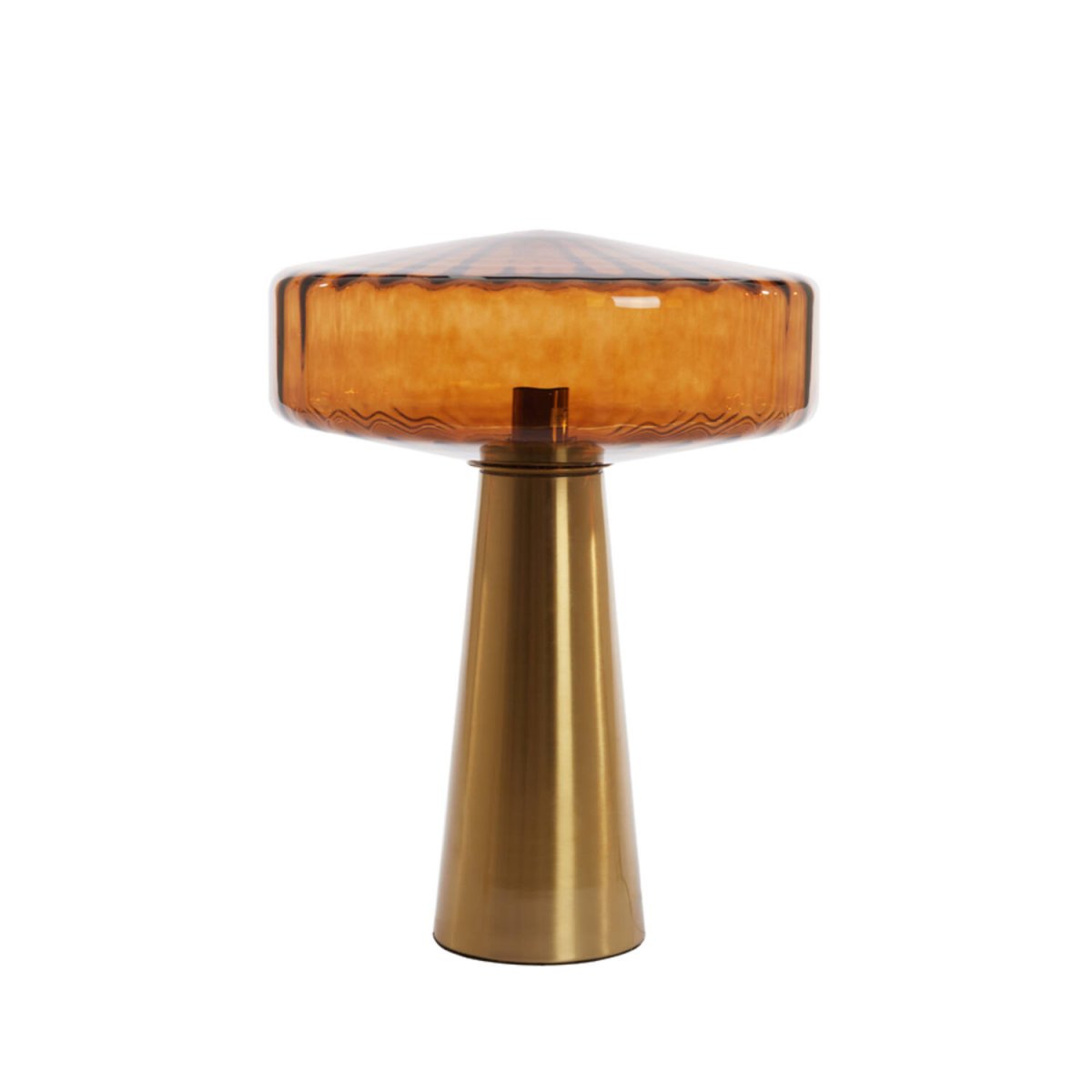 Pleat 53cm Goud/bruin tafellamp Van Light & Living - 