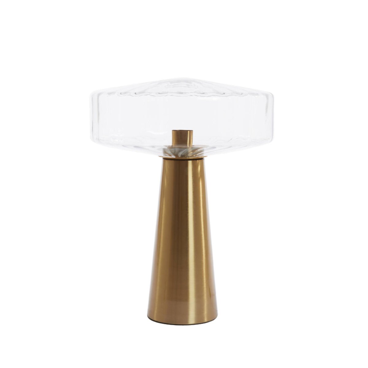 Pleat 53cm Goud/helder tafellamp Van Light & Living - 