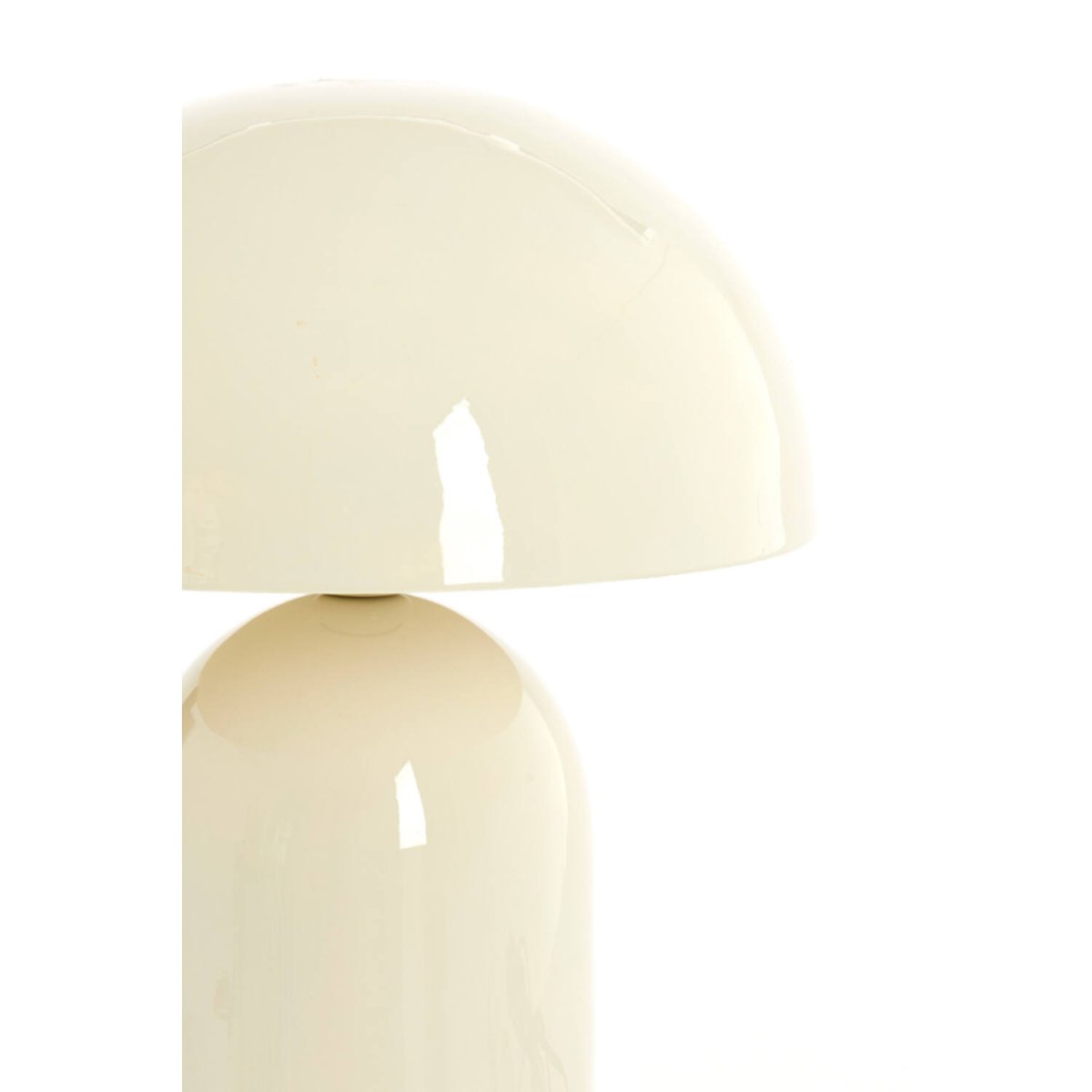 Tolima 48cm Romig wit tafellamp Van Light & Living - Het paddenstoelvormige ontwerp geeft een speelse maar elegante uitstraling die zowel in een trendy woning als in een meer minimalistisch interieur past.