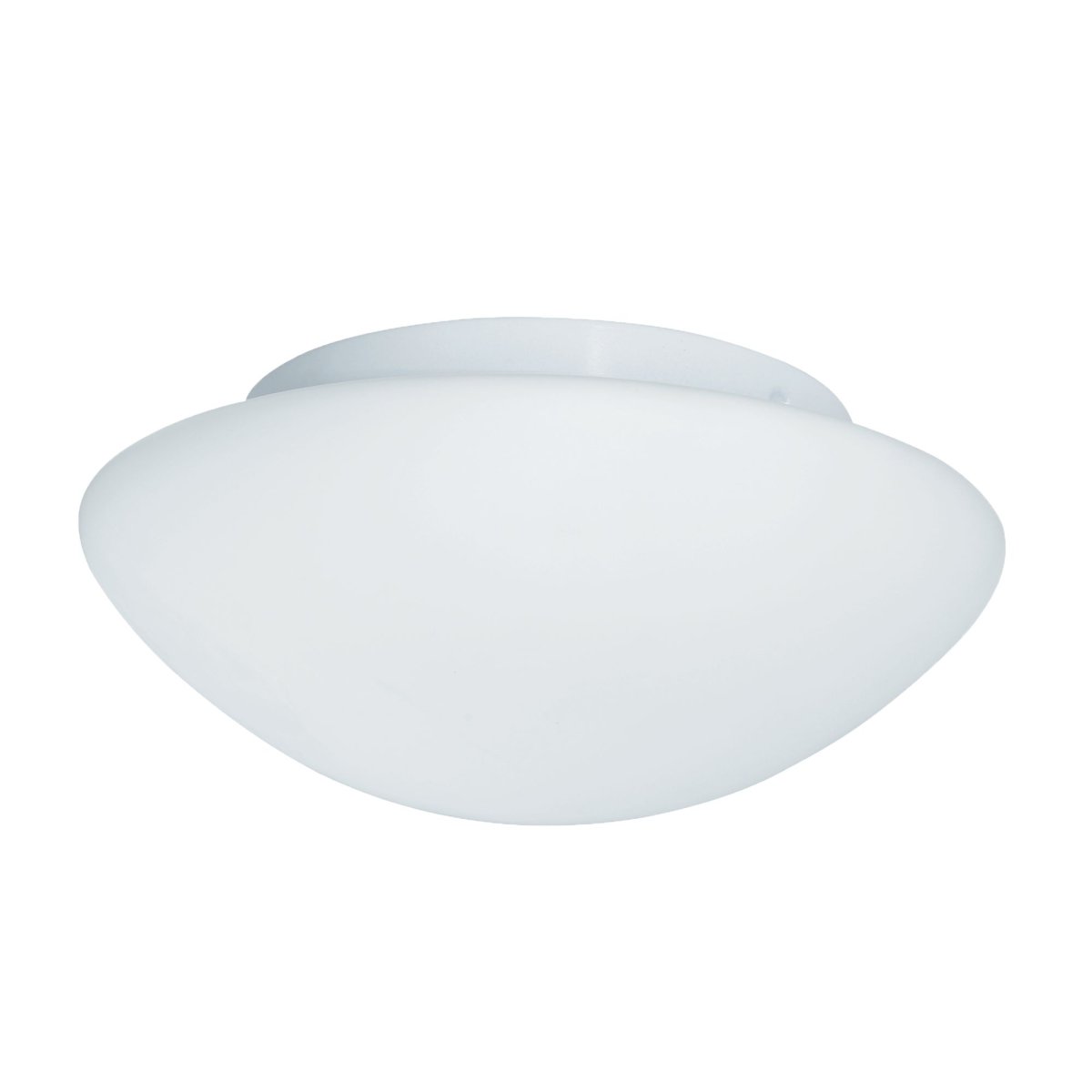 Tokyo Ø35 Wit badkamerlamp Van Searchlight - Dankzij het discrete design past de lamp naadloos in het plafond en verspreidt hij een zacht en aangenaam licht, wat een warme sfeer creëert.