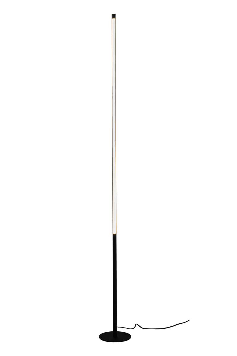 Stecco Zwart vloerlamp Van Aneta Lighting - Ideaal voor het creëren van sfeervol licht of het verlichten van een donkere hoek in de kamer.