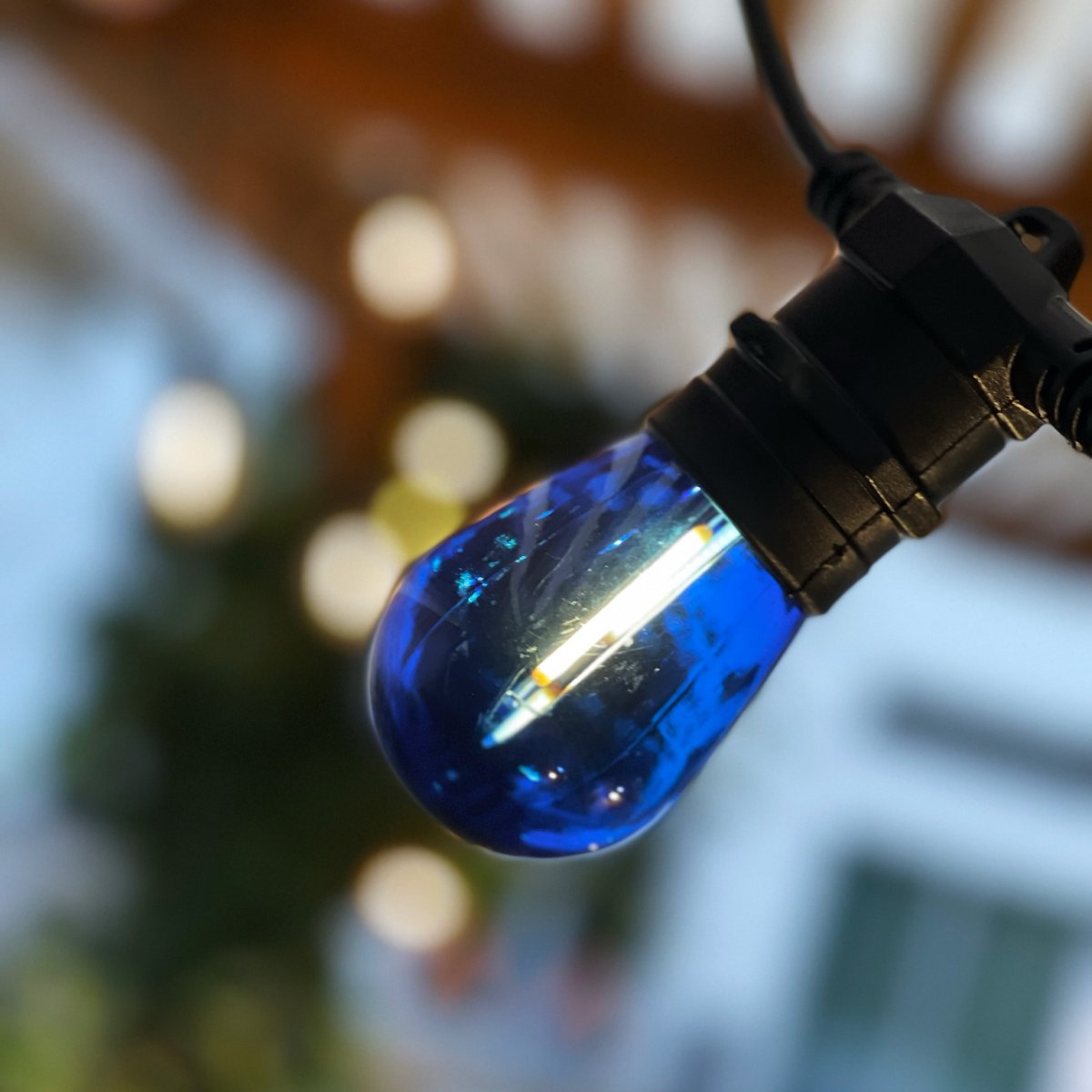 Deco bulb x 5 Blauw Van Lightson - Voor een optimale levensduur adviseren wij u de transformator niet met meer dan 85% van de maximale capaciteit te belasten.