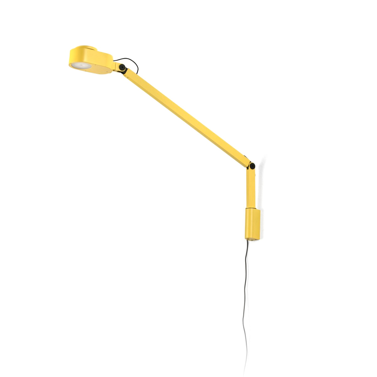 Inviting 86cm Geel wandlamp Van Faro Barcelona - Inviting is een gele wandlamp met een verstelbare arm, ontworpen voor optimaal lichtcomfort tijdens het lezen, werken of studeren.