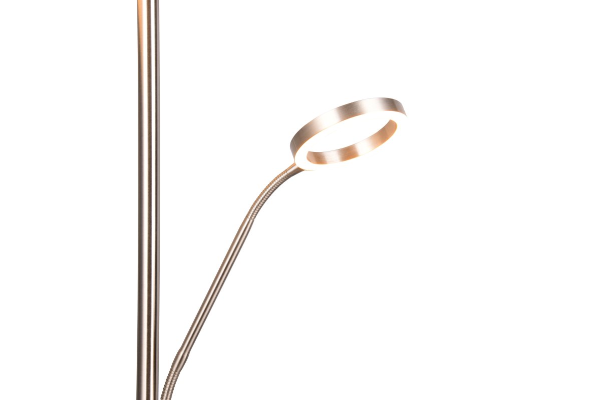 Willis Geborsteld staal vloerlamp Van Trio Lighting - 