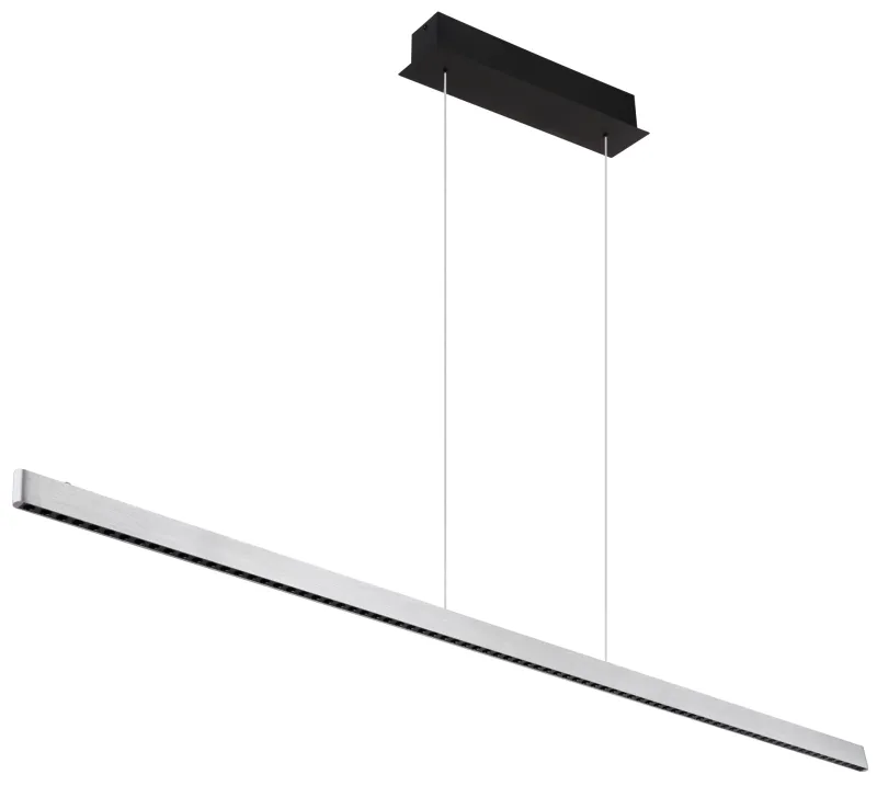 Dentsy 150cm Staal hanglamp Van Globo Lighting - Med den smidiga touchknappen f&ouml;r av/p&aring; och den stegl&ouml;sa touchdimmern kan du enkelt justera ljusstyrkan efter &ouml;nskem&aring;l.