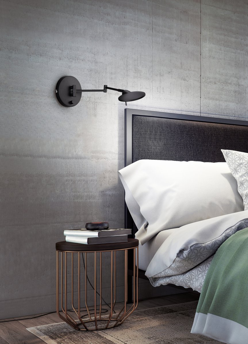 Kazan 55cm Zwart wandlamp Van Trio Lighting - 