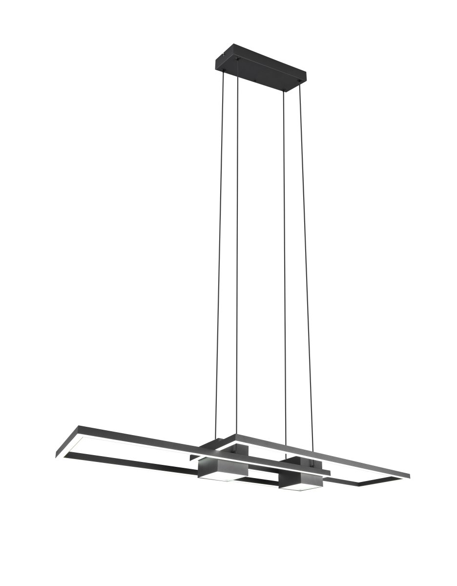 Albany 100cm Zwart hanglamp Van Trio Lighting - 