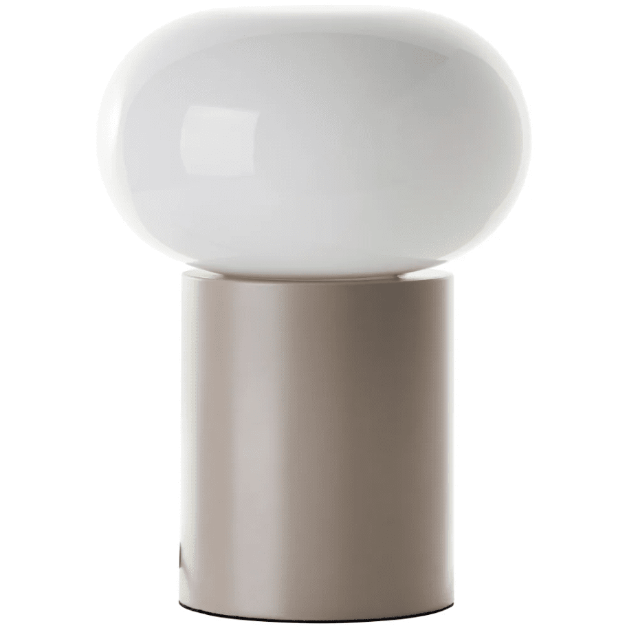 Daeny 27cm Bruin tafellamp Van Brilliant - Daeny is een moderne tafellamp met een stijlvolle, glanzende metalen voet in een bruine tint.
