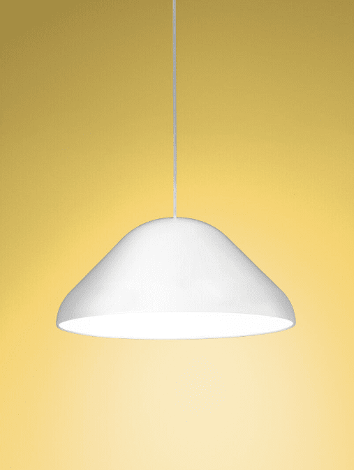 Enna Ø43 Wit hanglamp Van Airam - De grote en ronde pendelarmatuur Enna is geschikt voor vele soorten interieurs en als eettafelarmatuur.