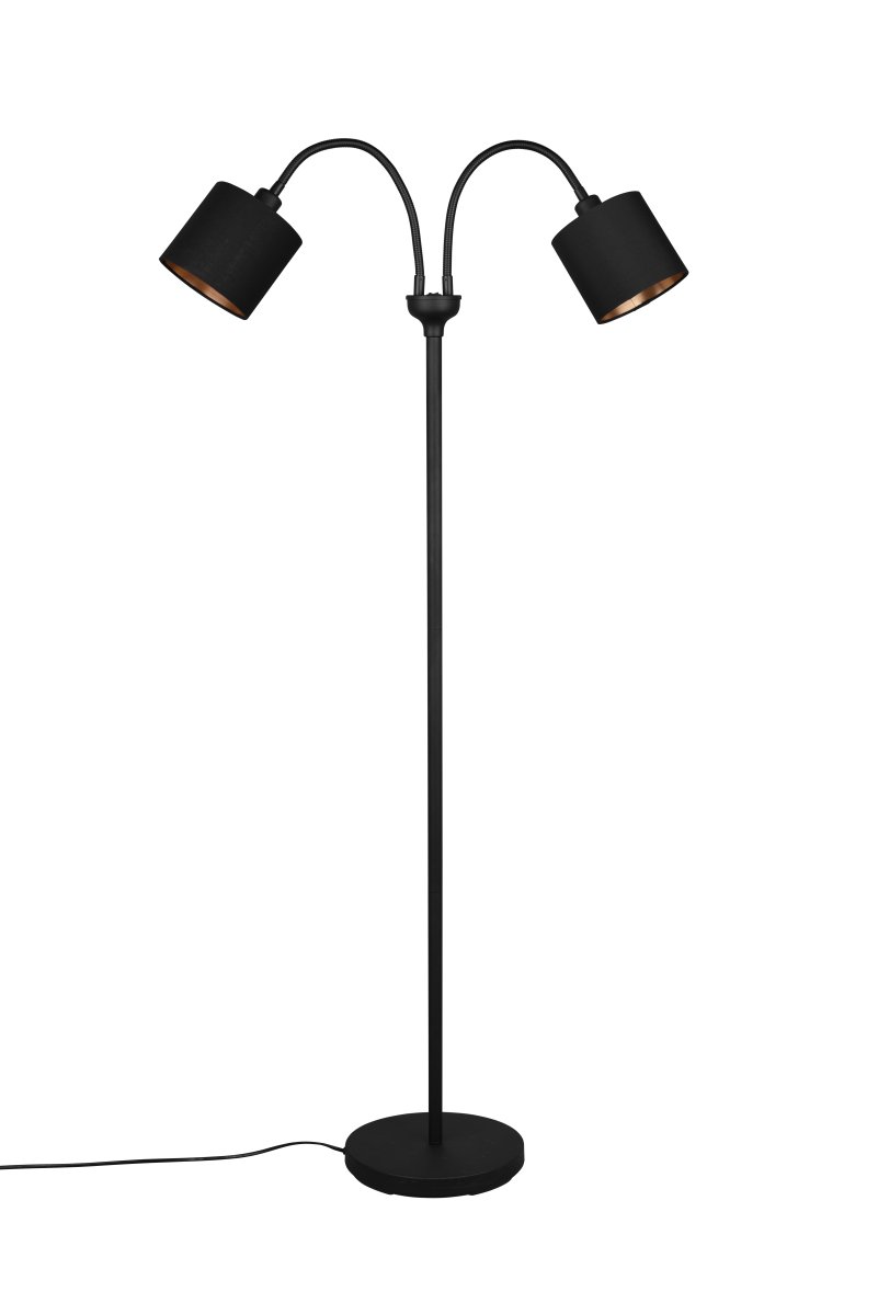 Tommy 2 Zwart vloerlamp Van Trio Lighting - 