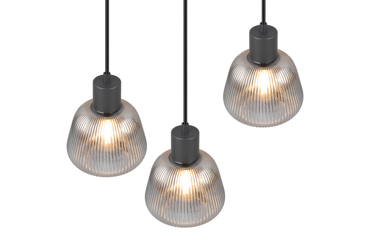 Tarifa Ø37 Rookgrijs hanglamp Van Trio Lighting - 