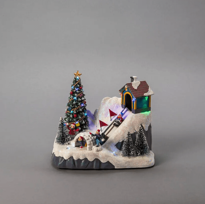 Winterlandschap LED 18cm Veelkleurig Van Konstsmide - Het is aan te raden om het op een kantoor in de hal of bij het raam in de woonkamer te plaatsen.
