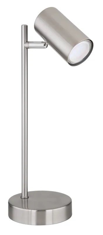 Robby 35cm Mat nikkel bureaulamp Van Globo Lighting - Robby &auml;r en praktisk skrivbordslampa som blir ett stilfullt tillskott till ditt hem.
