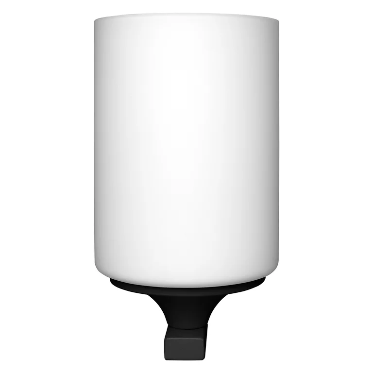 Lantern Cylinder Zwart buitenlamp Van Osram - Het is gemaakt van gegoten aluminium voor een hoge duurzaamheid en heeft een diffuser van gehard matglas die een zacht en aangenaam licht verspreidt.