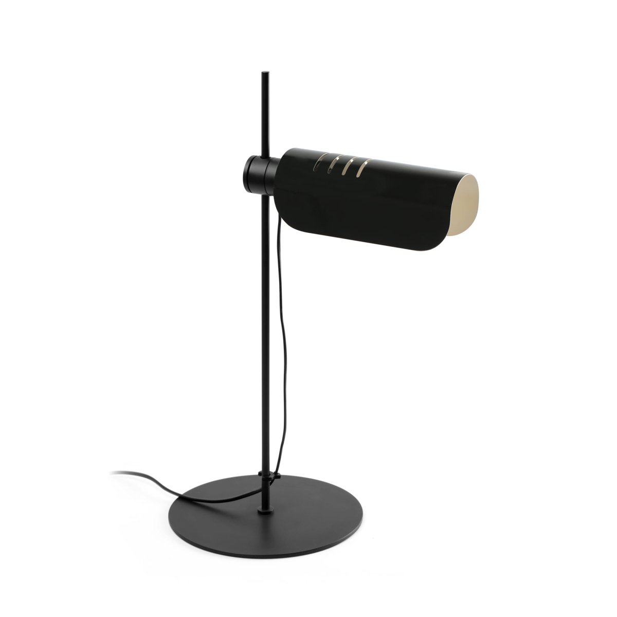 Martinica 53cm Zwart bureaulamp Van Faro Barcelona - Een lamp die durft te breken met het strikte en uitnodigt tot spelen met de expressie van licht - zowel thuis als in openbare ruimtes.