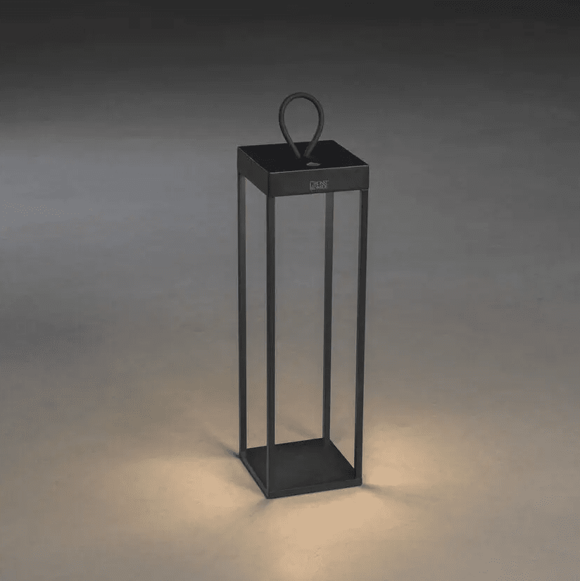 Ravello 50cm Zwart Draagbare Van Konstsmide - De lamp is voorzien van een dimmer waarmee u de helderheid kunt aanpassen.
