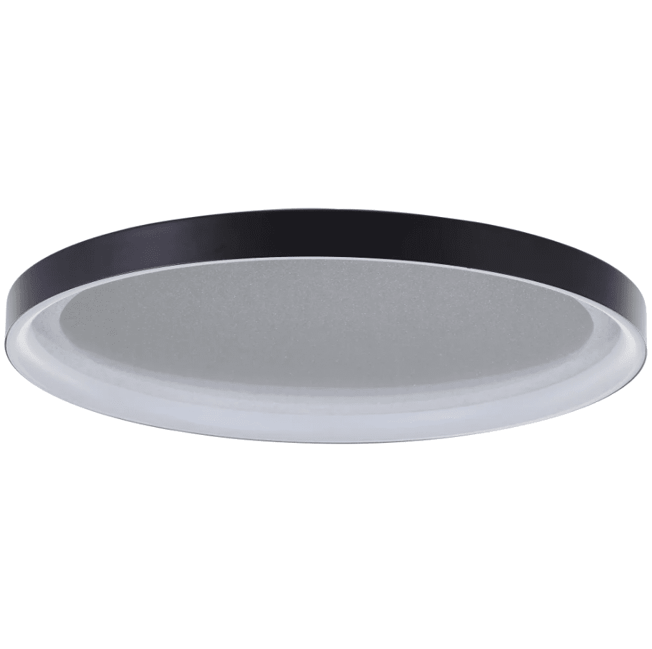 Quito Ø42 Zwart plafondlamp Van Brilliant - Quito is een elegante plafondlamp met een strak design en een hoogte van slechts 4 cm.
