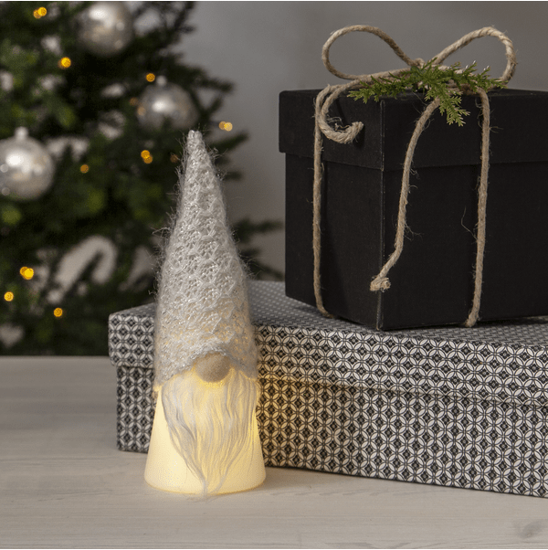 Joylight Kerstman Wit Van Star Trading - Aangedreven door&nbsp;3pcs AG13&nbsp; batterijen die inbegrepen zijn.