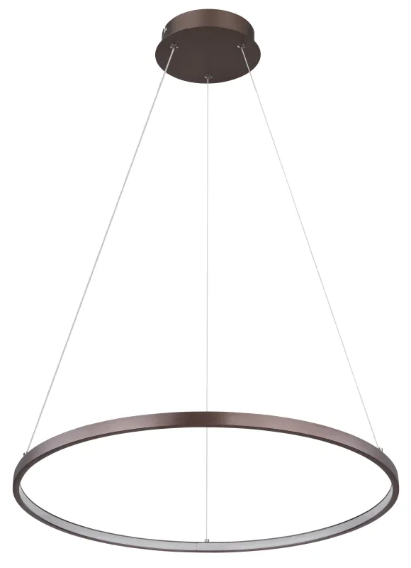 Ralph Ø60 Bruin hanglamp Van Globo Lighting - Med en diameter p&aring; 60 cm och en h&ouml;jd p&aring; 120 cm blir den en stilfull blickf&aring;ngare.