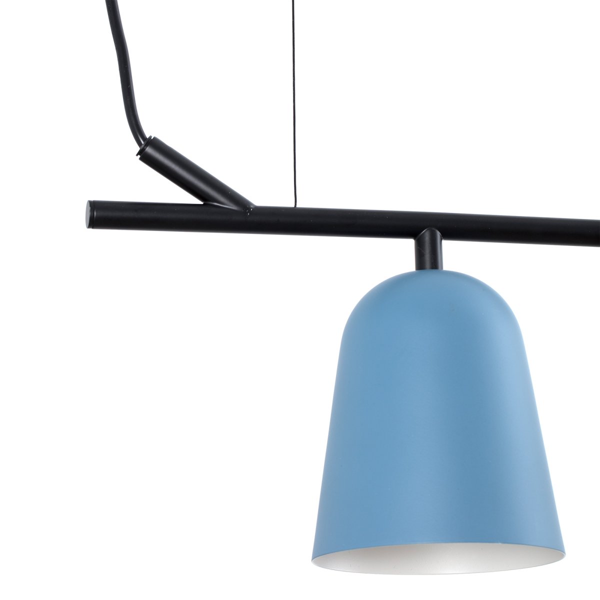 Studio 92cm Blauw hanglamp Van Faro Barcelona - De unieke kabelklem in de vorm van een boomtak geeft de lamp een persoonlijk en speels karakter.
