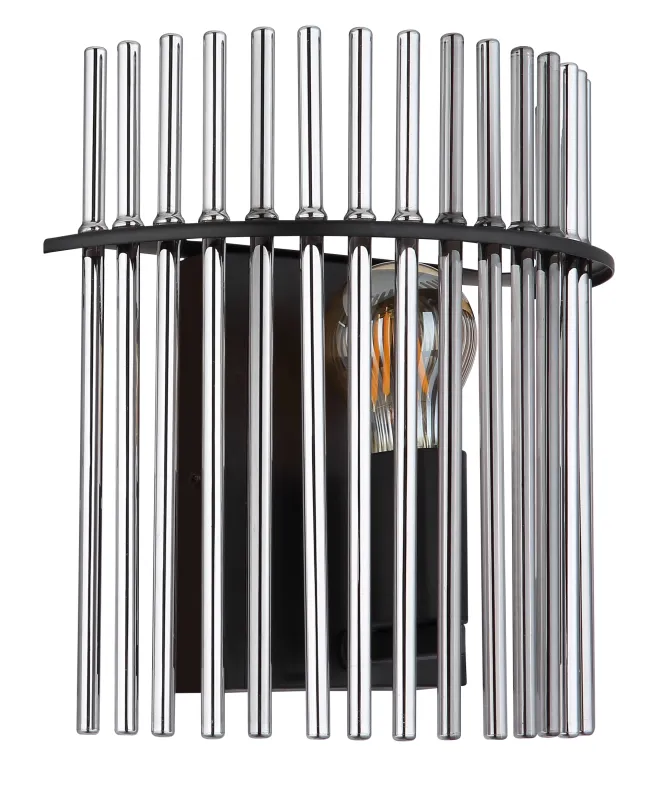 Gorley 26cm Rookkleurig wandlamp Van Globo Lighting - Gorley &auml;r en elegant och sofistikerad v&auml;gglampa med en imponerande arkitektonisk design.