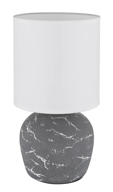 Marble 30cm Grijs tafellamp Van Globo Lighting - Marble &auml;r b&aring;de en funktionell belysning och en stilfull inredningsdetalj som ger ditt hem en elegant touch.