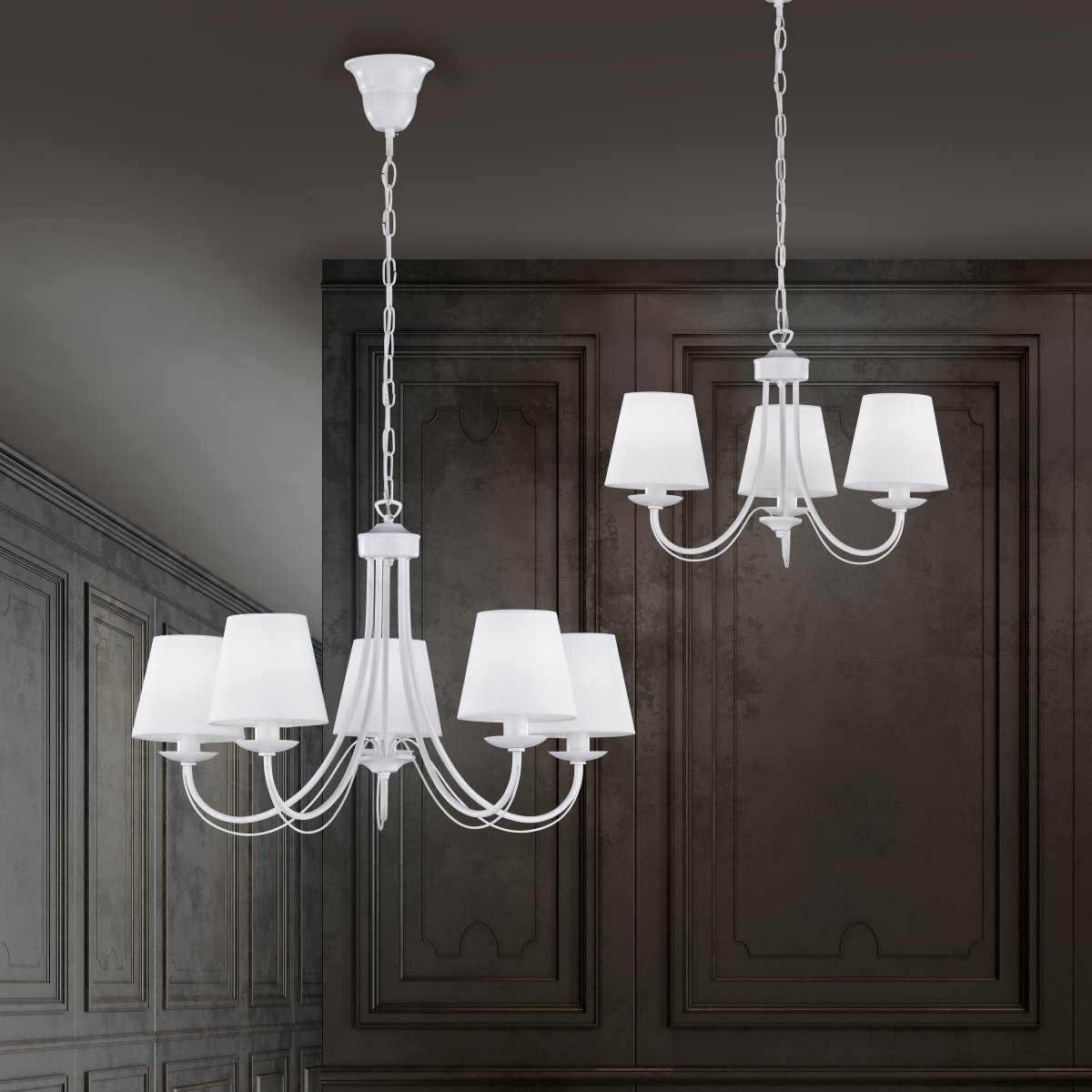 Cortez Ø52 Wit hanglamp Van Trio Lighting - 