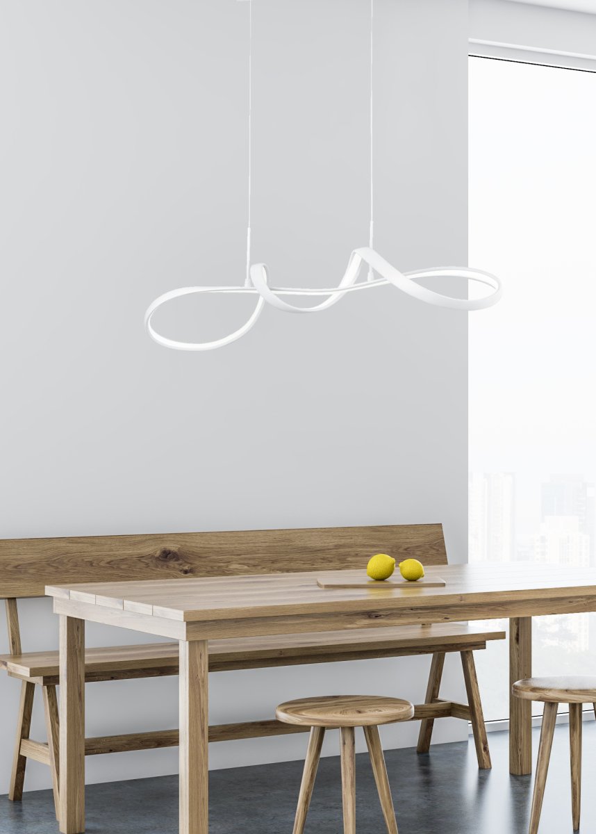 Perugia 80cm Wit hanglamp Van Trio Lighting - 