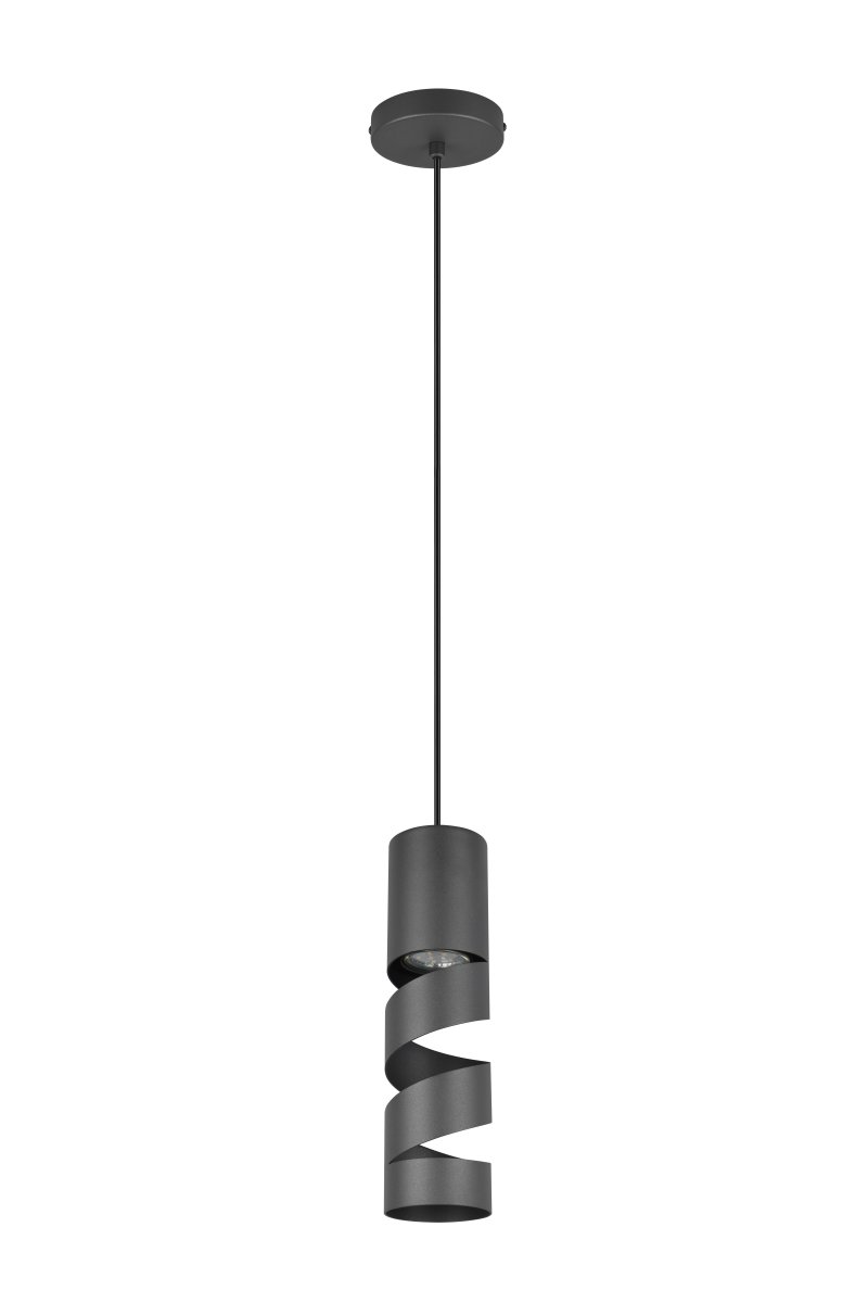 Stream 28cm Zwart hanglamp Van Trio Lighting - 