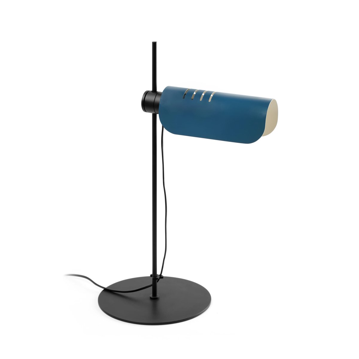 Martinica 53cm Blauw bureaulamp Van Faro Barcelona - Een lamp die durft te breken met het strikte en uitnodigt tot spelen met de expressie van licht - zowel thuis als in openbare ruimtes.