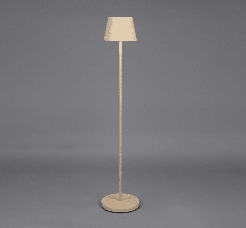 Pomezia 124cm Zand Draagbare Van Konstsmide - Op de lamp bevindt zich een touchdimmer waarmee u de helderheid en kleurtemperatuur kunt aanpassen.