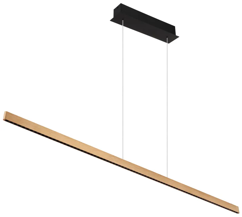 Dentsy 150cm Koper hanglamp Van Globo Lighting - Med den smidiga touchknappen f&ouml;r av/p&aring; och den stegl&ouml;sa touchdimmern kan du enkelt justera ljusstyrkan efter &ouml;nskem&aring;l.