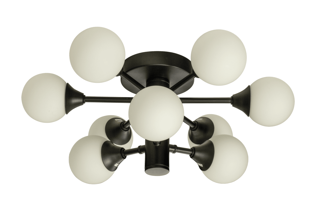 Cosmos Ø45 Zwart badkamerlamp Van Aneta Lighting - Cosmos is een unieke plafondlamp voor badkamers die een aangenaam licht geeft.