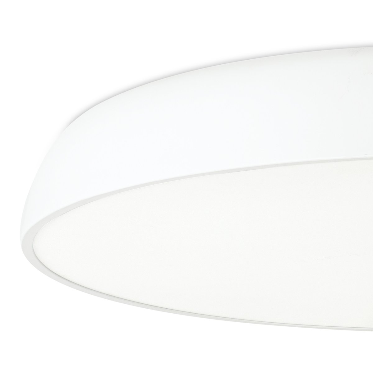 Mega Ø75 Wit plafondlamp Van Faro Barcelona - Mega is een elegante plafondlamp met ingebouwde ledtechnologie en een klassiek design - perfect voor gelijkmatige en comfortabele binnenverlichting.