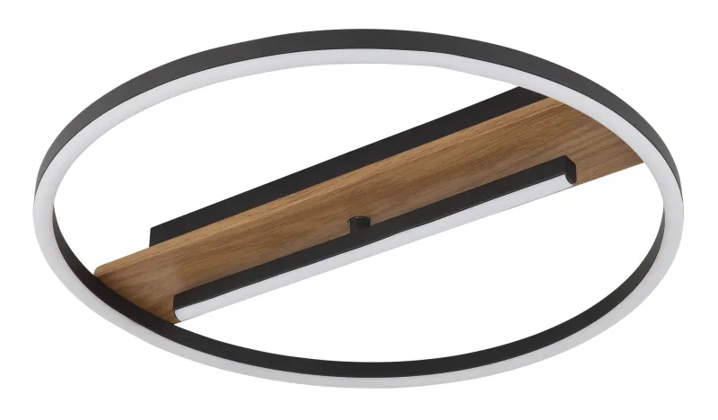 Pikara Ø40 Hout plafondlamp Van Globo Lighting - Lampan &auml;r tillverkad i metall med tr&auml;effekt, vilket tillf&ouml;r en varm och naturlig k&auml;nsla.