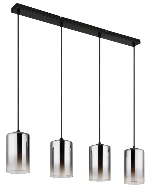 Roy 86cm Rookkleurig hanglamp Van Globo Lighting - Roy takpendel kombinerar modern design med funktionalitet och blir en elegant detalj i ditt hem.