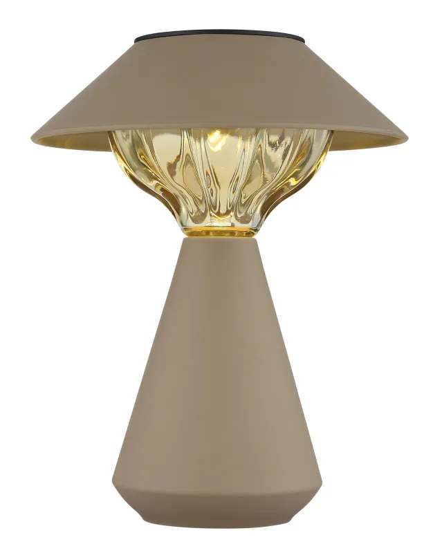 Cup LED Zand solarlamp Van Globo Lighting - Den diskreta designen sm&auml;lter in i alla milj&ouml;er och med IP44-klassning &auml;r den t&aring;lig mot v&auml;der och vind.