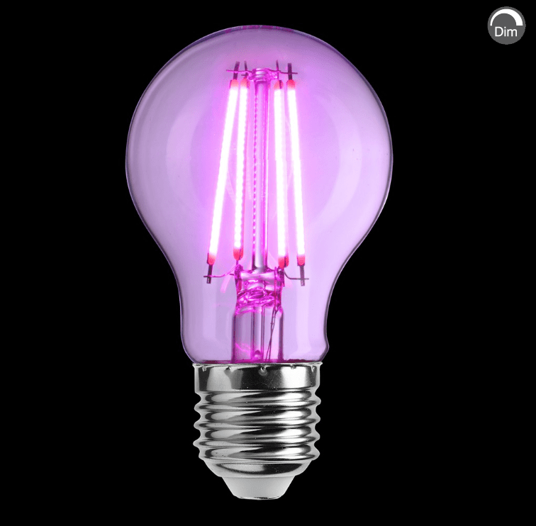 E27 LED voor planten 6W Roze Van Unison - 