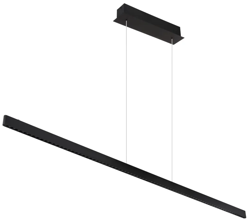 Dentsy 150cm Zwart hanglamp Van Globo Lighting - Med den smidiga touchknappen f&ouml;r av/p&aring; och den stegl&ouml;sa touchdimmern kan du enkelt justera ljusstyrkan efter &ouml;nskem&aring;l.